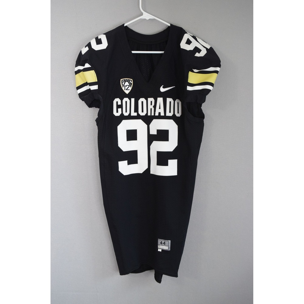 Nike Colorado Buffaloes Jersey 44 L Black 92 Jake Pac-12 Team Issued Mens NCAA